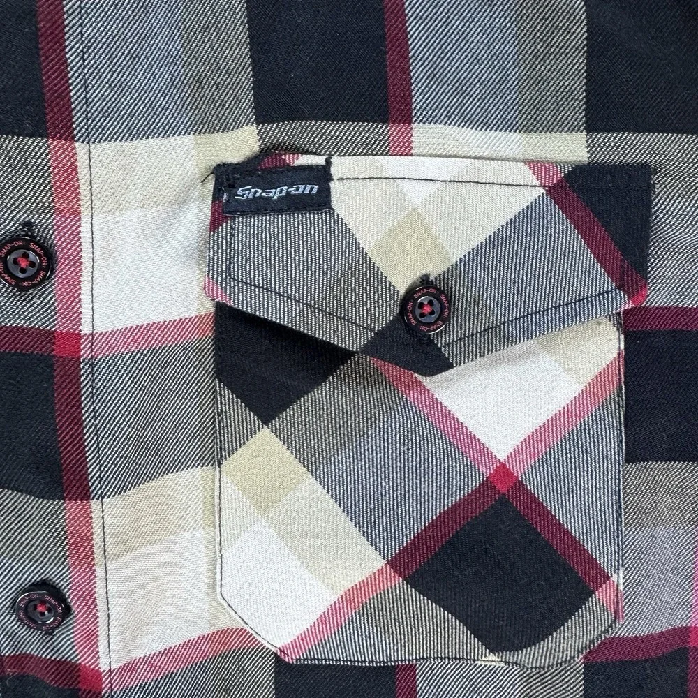 Dixxon Snap On Tools Limited Edition Form & Function Plaid Flannel Shirt Men XL - Picture 10 of 14